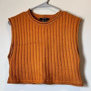 Orange crop top